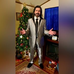 NWT Giorgio Armani Silver Men’s Suit 56/40